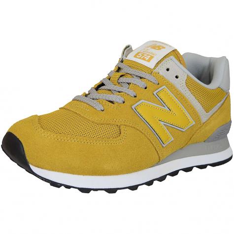 New Balance Sneaker 574 Wildleder/Mesh/Synthetik gelb 