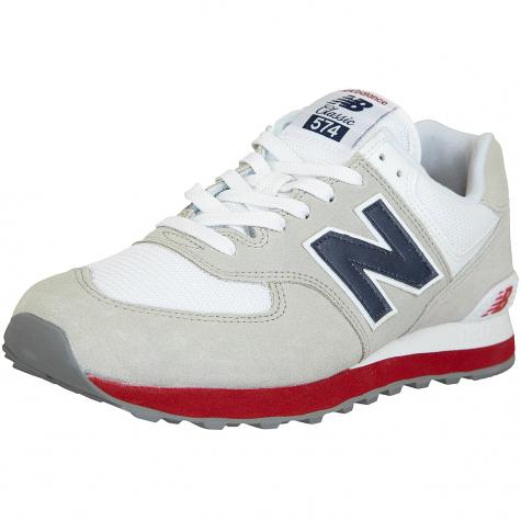 New Balance Sneaker 574 Wildleder/Textil weiß/grau 