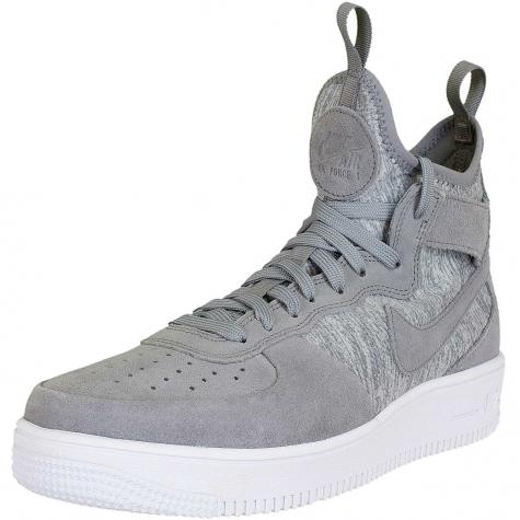 Nike Sneaker Air Force 1 UF Mid Premium grau/weiß 