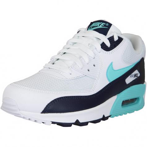 Nike Sneaker Air Max 90 Essential weiß/dunkelblau/türkis 