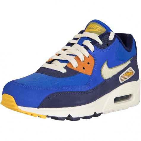 Nike Sneaker Air Max 90 Premium SE blau/beige/orange 