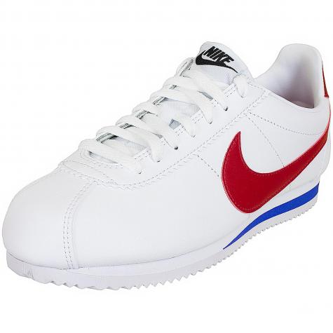 Nike Damen Sneaker Classic Cortez Leather weiß/rot 