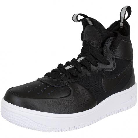 Nike Damen Sneaker Air Force 1 UF Mid schwarz/schwarz 