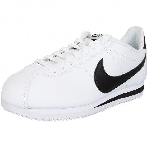 Nike Damen Sneaker Classic Cortez Leather weiß/schwarz 