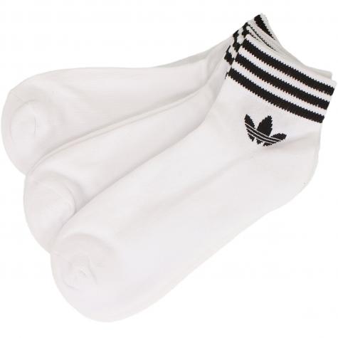 Adidas Originals Socken Trefoil Ankle Stripes weiß 