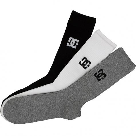 DC Shoes Socken Crew 3er schwarz/weiß/grau 