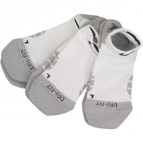Nike Damen Socken Dry Cushion No Show 3er weiß/grau 