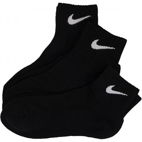 Nike Socken Cushion Quarter (3er Pack) schwarz/weiß 
