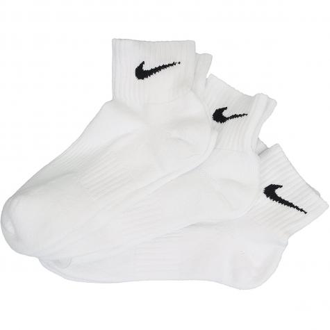 Nike Socken Cushion Quarter (3er Pack) weiß/schwarz 