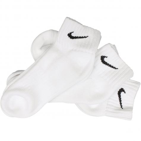 Nike Socken Cushion Quarter (3er Pack) weiß/schwarz 