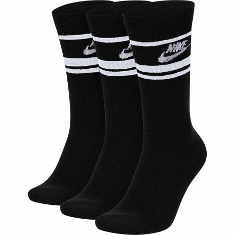 Nike Essential Stripe Crew Socken 3er Pack schwarz/weiß 