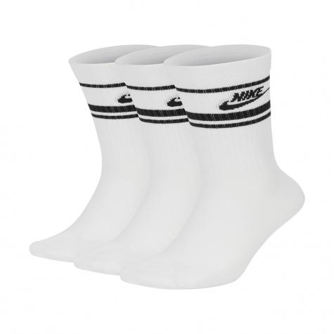 Nike Essential Stripe Crew Socks Socken 3er Pack weiß/schwarz 