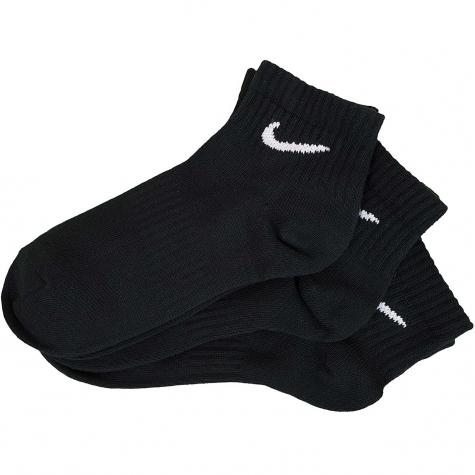 Nike Socken Lightweight Quarter 3er schwarz/weiß 