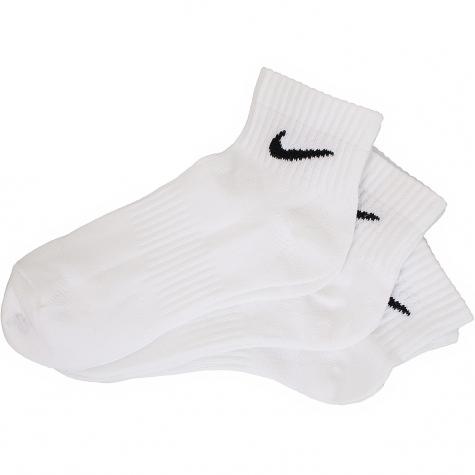 Nike Socken Lightweight Quarter 3er weiß/schwarz 