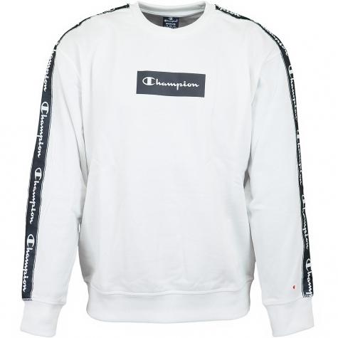 Champion Sweatshirt Logo weiß 