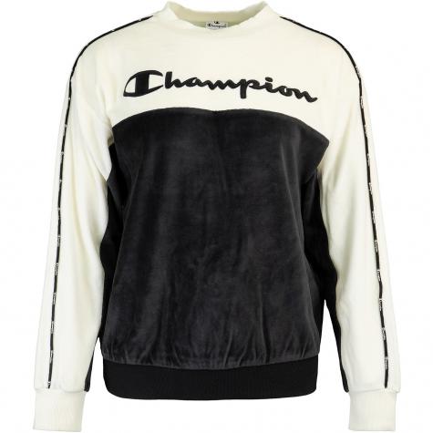 Champion Big Logo Damen Sweatshirt schwarz 