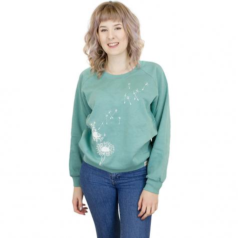 Iriedaily Damen Sweatshirt Pusteblume türkis 