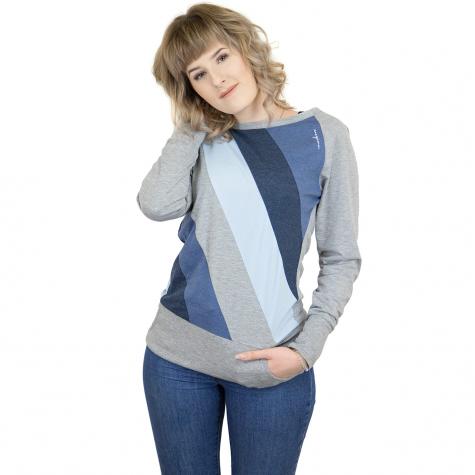 Mazine Damen Sweatshirt Melone Super Light grau/dunkelblau 