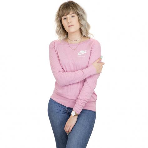 Nike Damen Sweatshirt Gym Vintage pink/weiß 