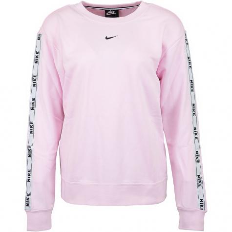 Nike Damen Sweatshirt Logo Tape pink/schwarz 