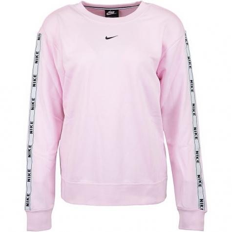 Nike Damen Sweatshirt Logo Tape pink/schwarz 