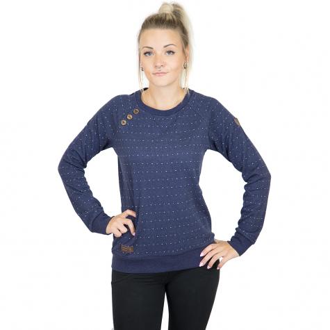 Ragwear Damen Sweatshirt Daria Dots indigo