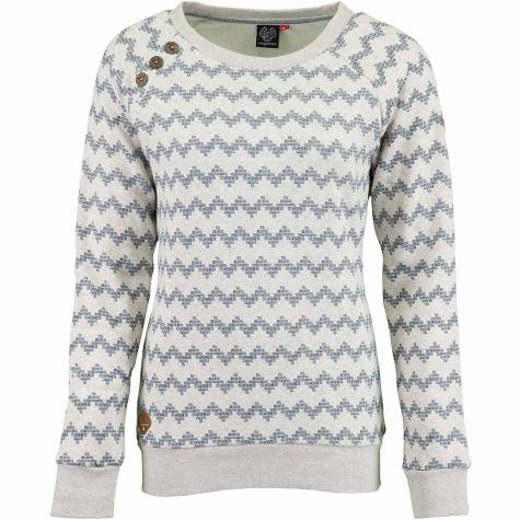 Ragwear Damen Sweatshirt Daria Zig Zag beige 
