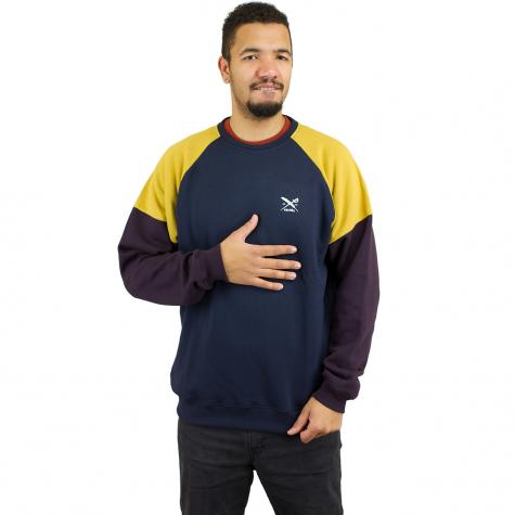 Iriedaily Sweatshirt Chump dunkelblau/gelb