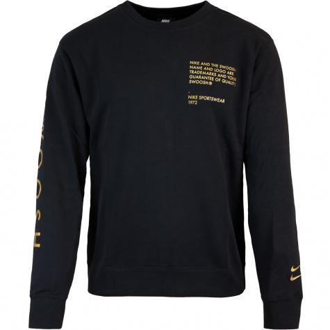 Nike Swoosh Sweatshirt Pullover schwarz 