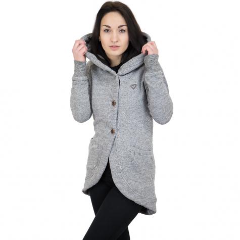 Alife & Kickin Damen Sweatjacke Mary B hellgrau 