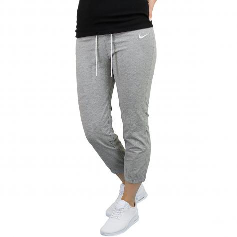 Nike Damen Sweatpants Capri Jersey dunkelgrau/weiß 