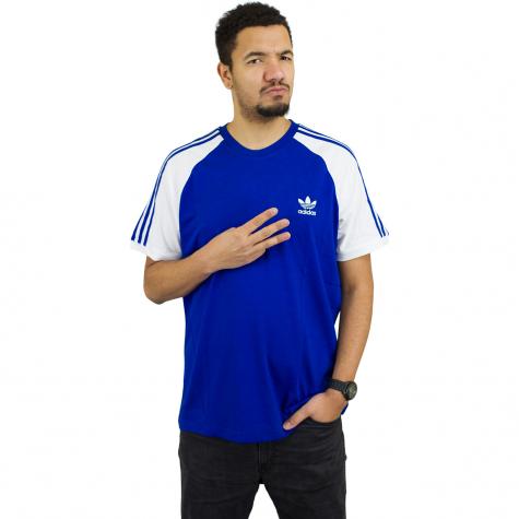 Adidas Originals T-Shirt 3-Stripes royal/weiß 