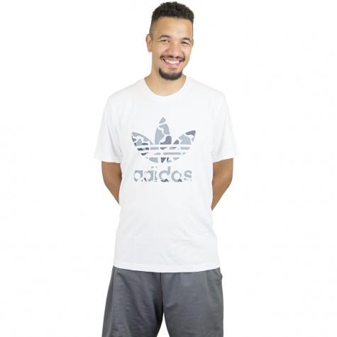 Adidas Originals T-Shirt Camo Trefoil weiß/camo 