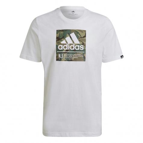 Adidas Camo Graphic T-Shirt weiß 