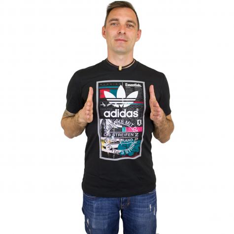 Adidas Originals T-Shirt Editorial Tongue schwarz 