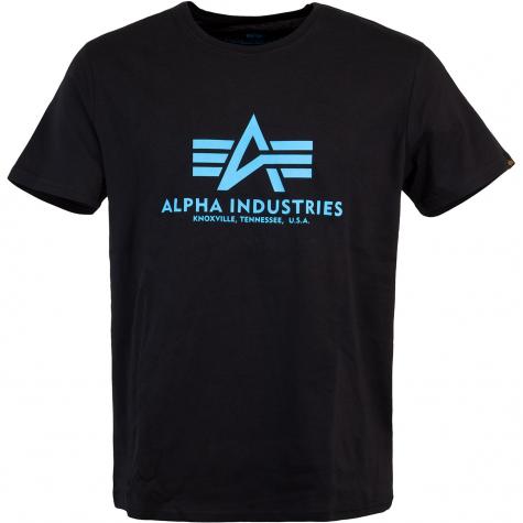 Alpha Industries Basic T-Shirt schwarz blau 