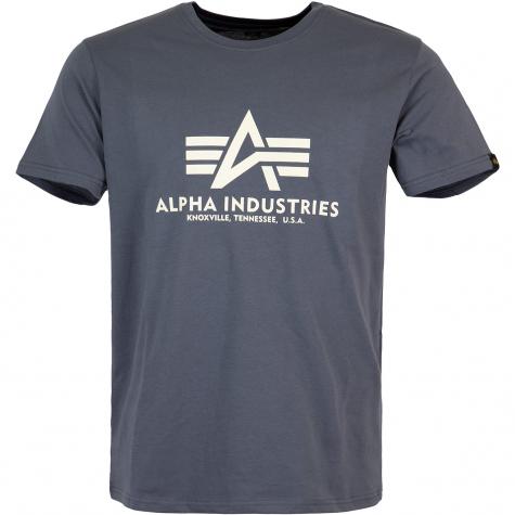 Alpha Industries BAsic T-Shirt grau schwarz 