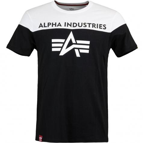 Alpha Industries CB T-Shirt schwarz/weiß 