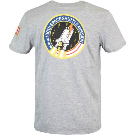 Alpha Industries T-Shirt Space Shuttle grau 