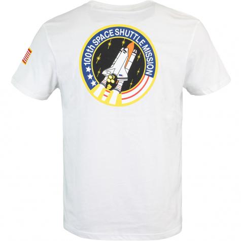 Alpha Industries T-Shirt Space Shuttle weiß 