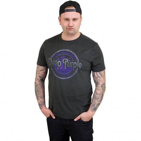 Amplified T-Shirt Deep Purple Smoke on the dunkelgrau 