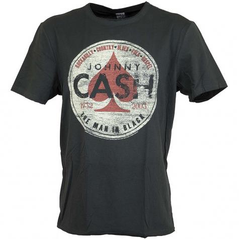 Amplified T-Shirt Johnny Cash Man in black dunkelgrau 