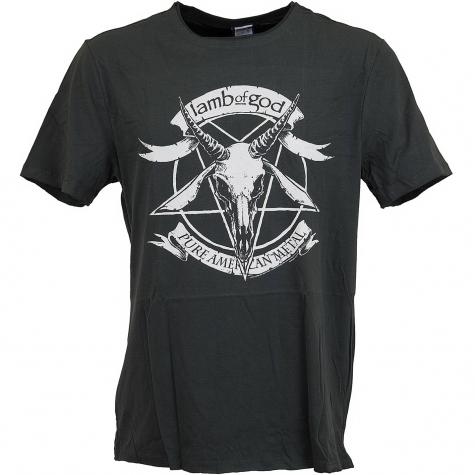 T-Shirt Amplified Lamb of God Pure American Metal dunkelgrau 
