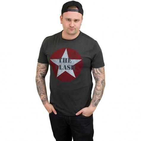 Amplified T-Shirt The Clash Star Logo dunkelgrau 