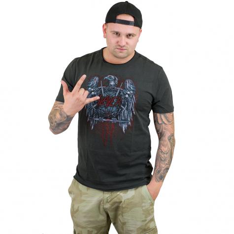 Amplified T-Shirt Slayer Metal Eagle dunkelgrau 