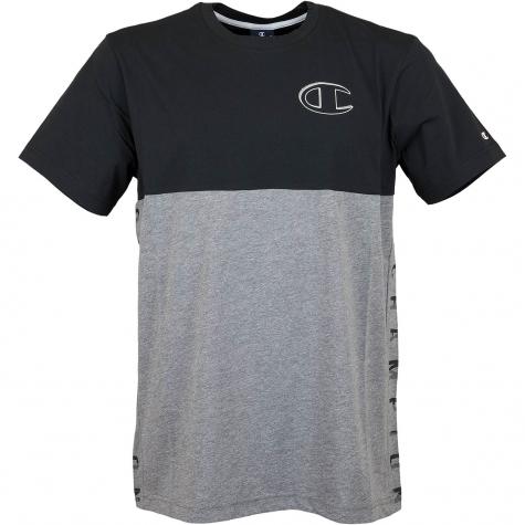 Champion T-Shirt Logo schwarz/grau 