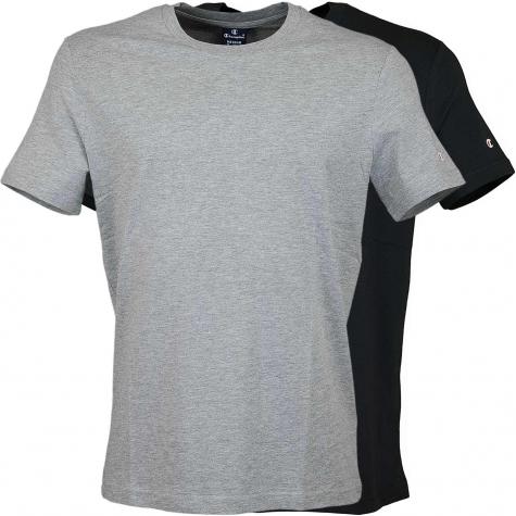 Champion T-Shirt 2er Pack grau/schwarz 