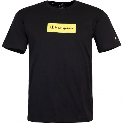 Champion American Logo T-Shirt schwarz/gelb 