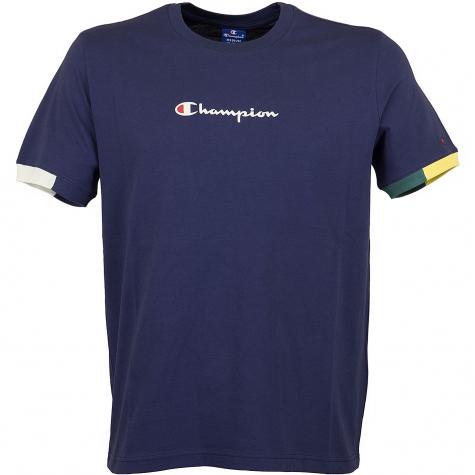Champion T-Shirt Ringer dunkelblau 