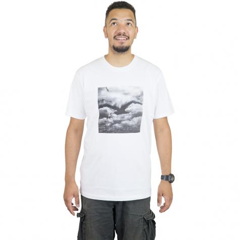 Cleptomanicx T-Shirt Clouds weiß 
